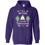 This Actor Loves Christmas Tree Shirt with Snowman