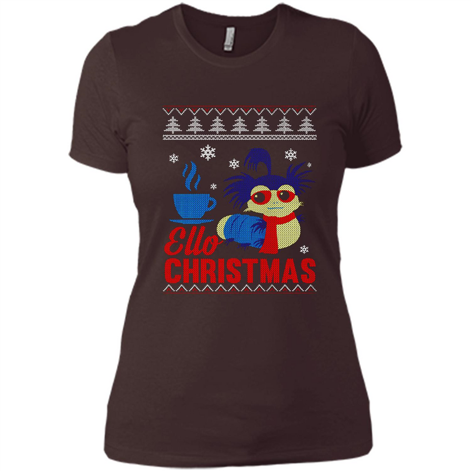 Christmas Ugly Sweater Ello Christmas - Ladies' Boyfriend T-Shirt