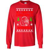 All I Want For Christmas Is HarambeT Rex Attack Reindeer ugly sweater PINGPONG