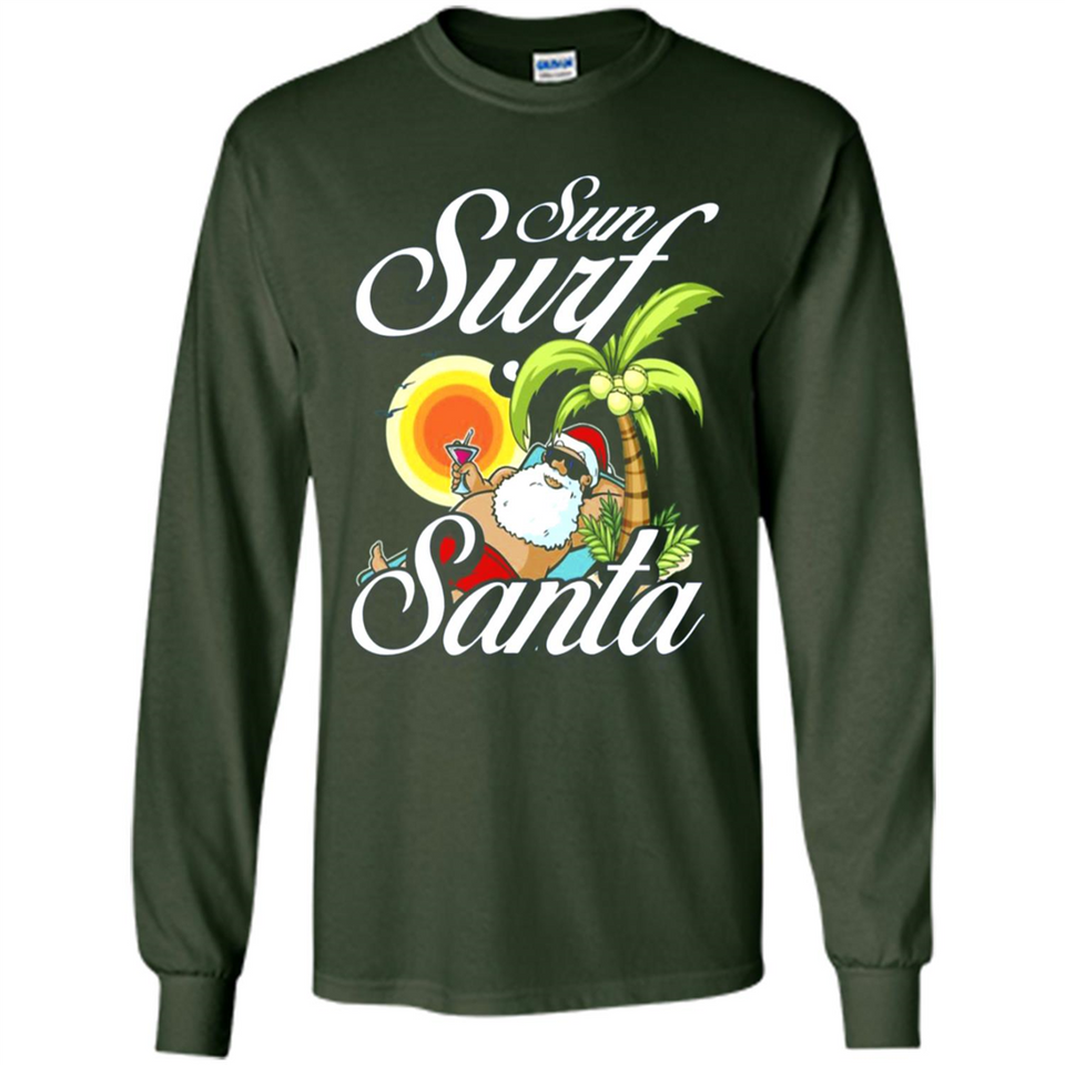 Sun Surf Santa - Long Sleeve T-Shirt