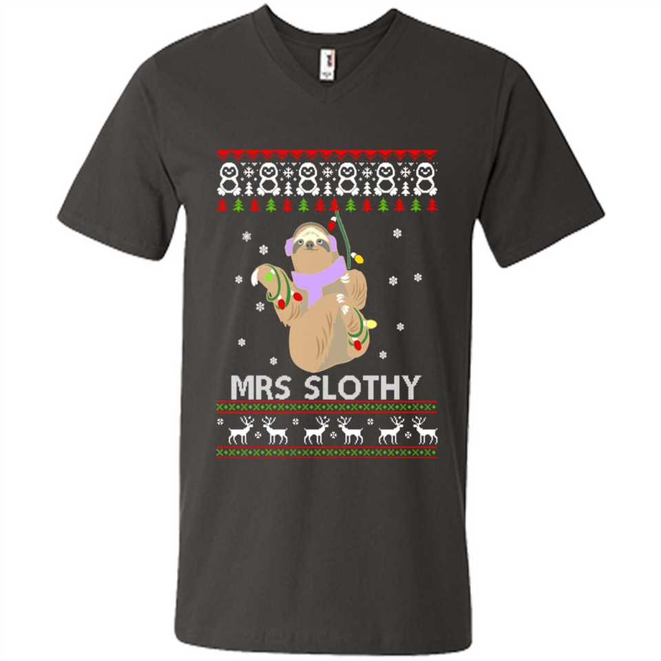 Mrs Slothy Christmas - Men's V-Neck