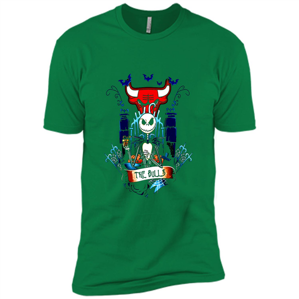 Chicago Bulls Halloween The Nightmare Before Christmas - Premium Short Sleeve T-Shirt