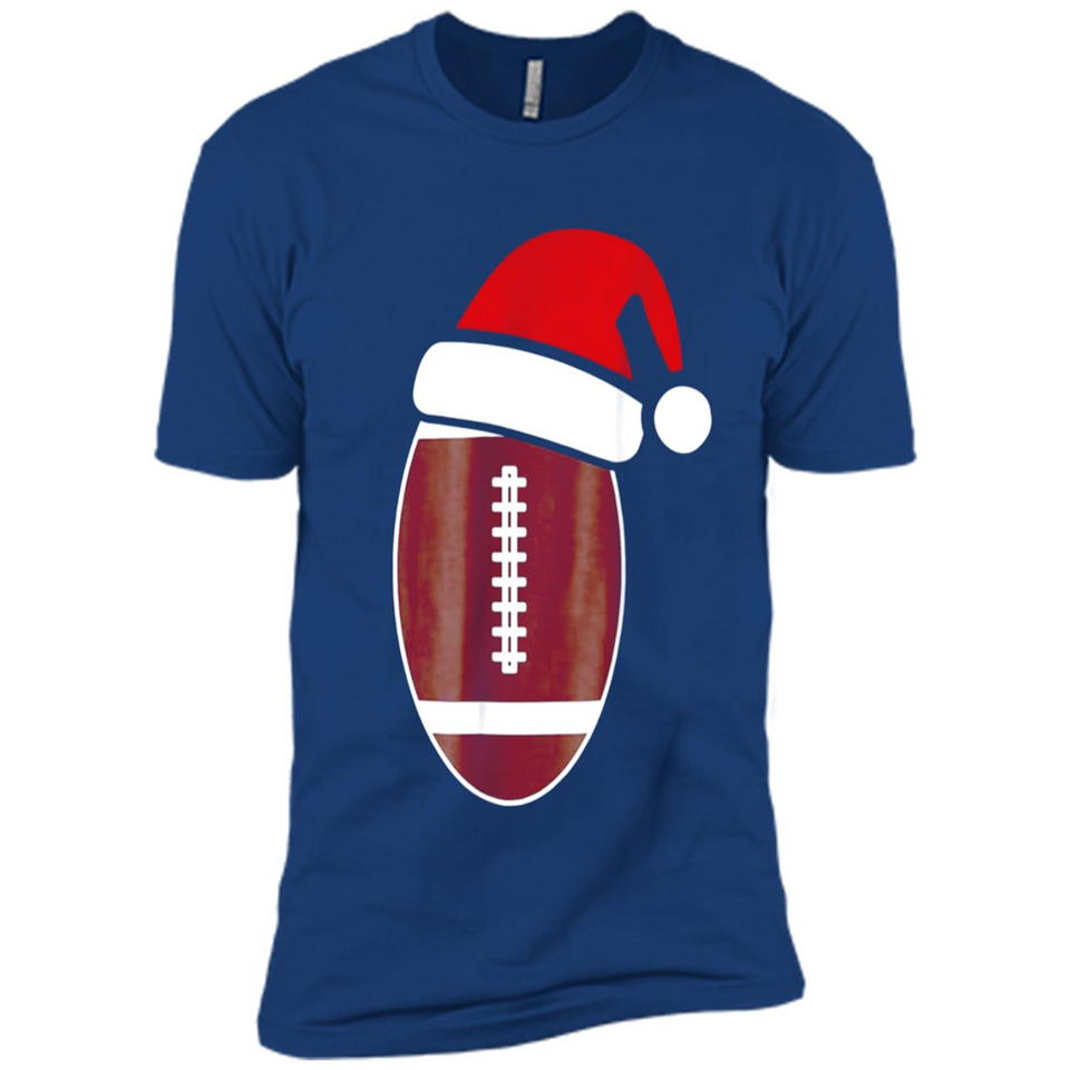 Christmas Football Shirt - Football Santa Hat Christmas