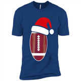 Christmas Football Shirt - Football Santa Hat Christmas