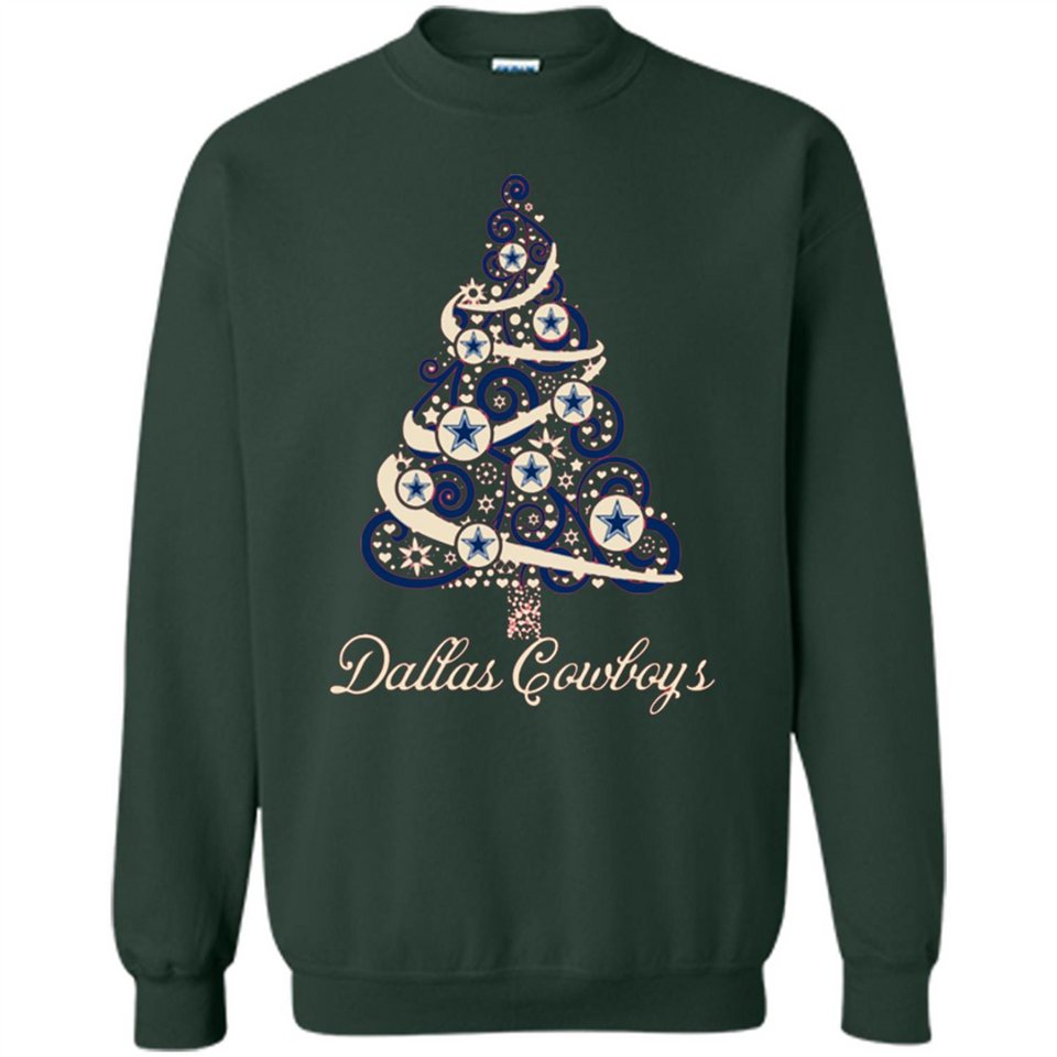 Dallas Cowboys NFL Football Team Logo Christmas Tree T-Shirt - Sweatshirt