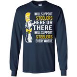 Shirt For Dr Seuss Cat And Pittsburgh Steelers Fans - Long Sleeve T-Shirt