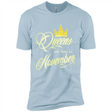 Queens Are Born In November Golden T-Shirt