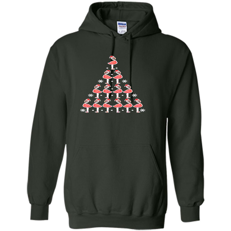 Flamingo Christmas Tree Flamingo - Hoodie