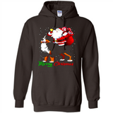 Merry Christmas Santa Claus With Big Dog sweater PINGPONG