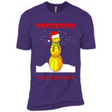 Basketball Santa Funny Christmas - Premium Short Sleeve T-Shirt