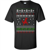 Dinosaur and Santa Ugly Christmas Sweater - Shirt