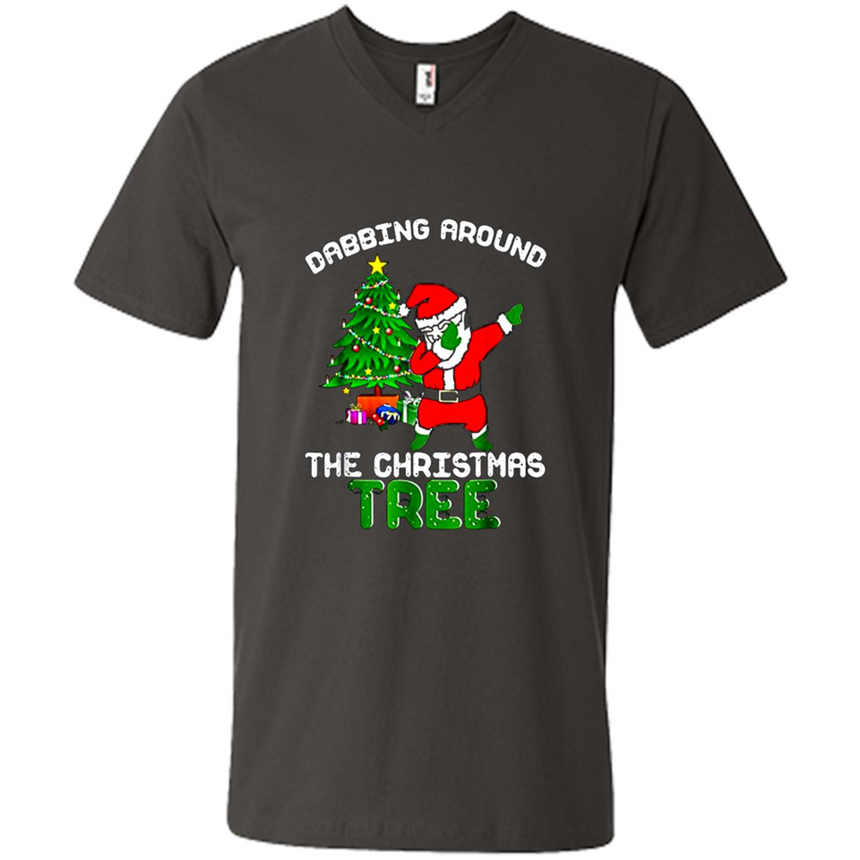 Christmas Dabbing Santa - Men's V-Neck