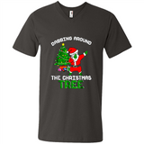 Christmas Dabbing Santa - Men's V-Neck