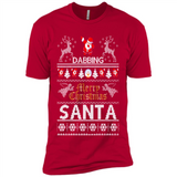 Dabbing Santa Ugly Christmas - Premium Short Sleeve T-Shirt
