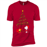 Snoopy Christmas Tree T-Shirt - Premium Short Sleeve T-Shirt