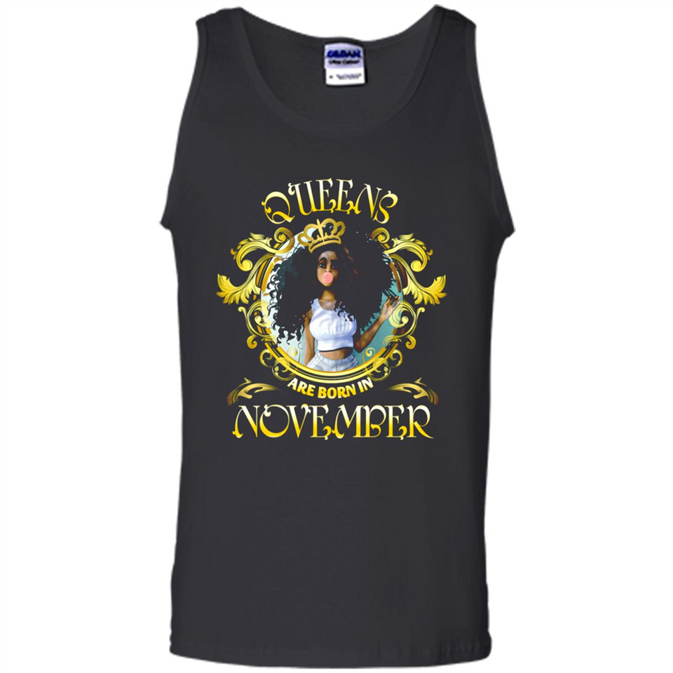 Queens Are Born In November Gold Girl