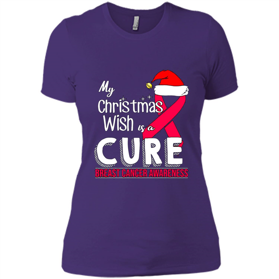 My Christmas Wish Is A Cure Breast Cancer Awareness sweater PINGPONG
