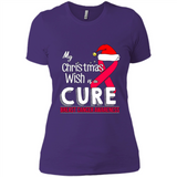 My Christmas Wish Is A Cure Breast Cancer Awareness sweater PINGPONG