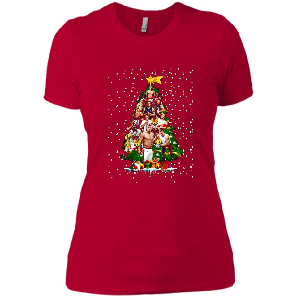 J.J. Watt Christmas Tree ugly sweater PINGPONG