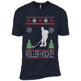 roller hockey Christmas ugly