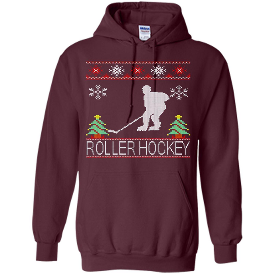 roller hockey Christmas ugly