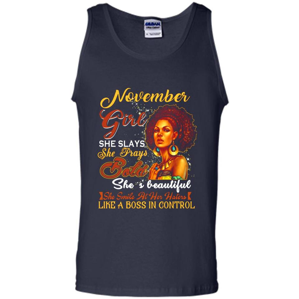 November Girl She Slays She Prays Beautiful Birthday PINGPONG