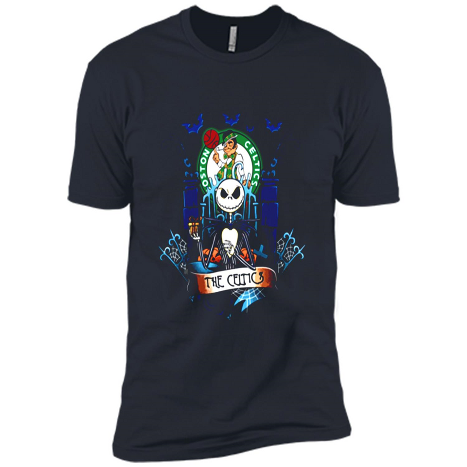 Boston Celtics Halloween The Nightmare Before Christmas - Premium Short Sleeve T-Shirt
