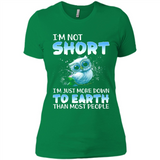 The owl I'm not short I just more down to Earth than most people - Ladies' Boyfriend T-Shirt