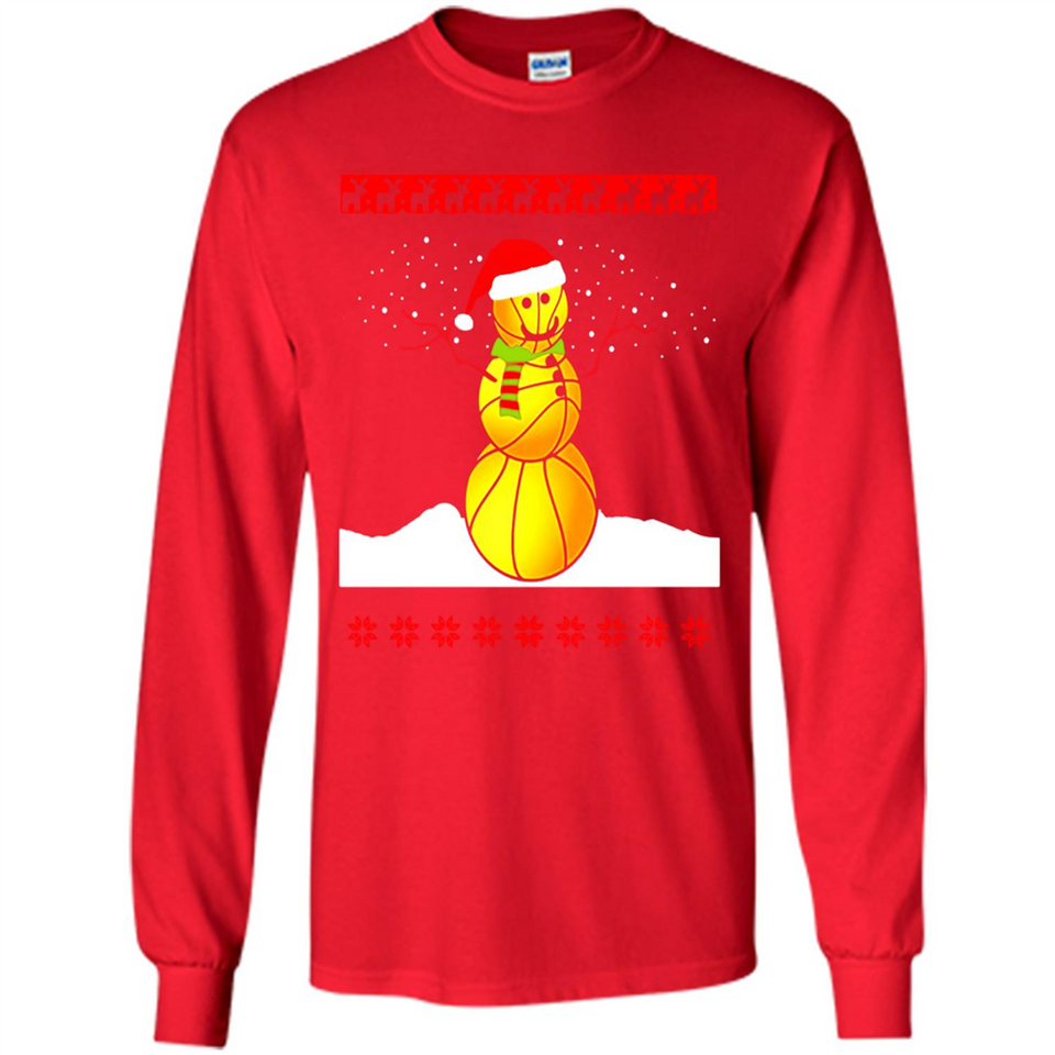 Basketball Santa Funny Christmas - Long Sleeve T-Shirt