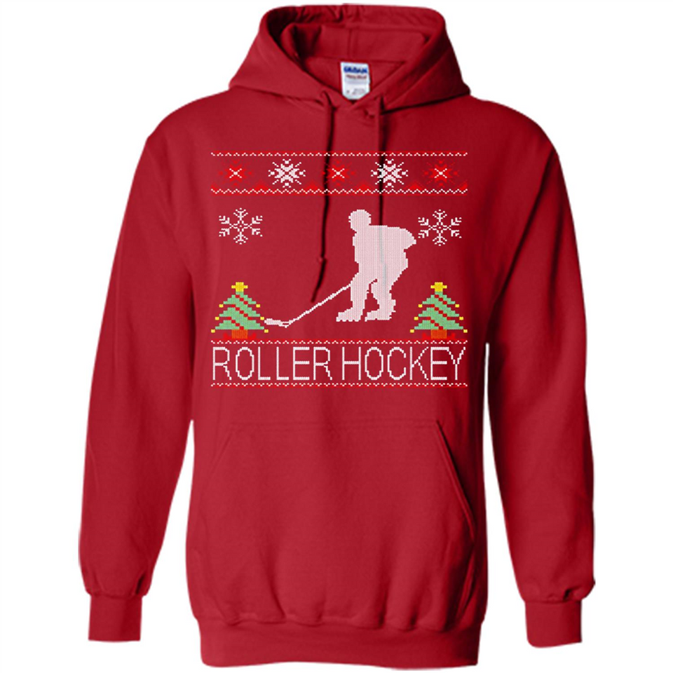 roller hockey Christmas ugly