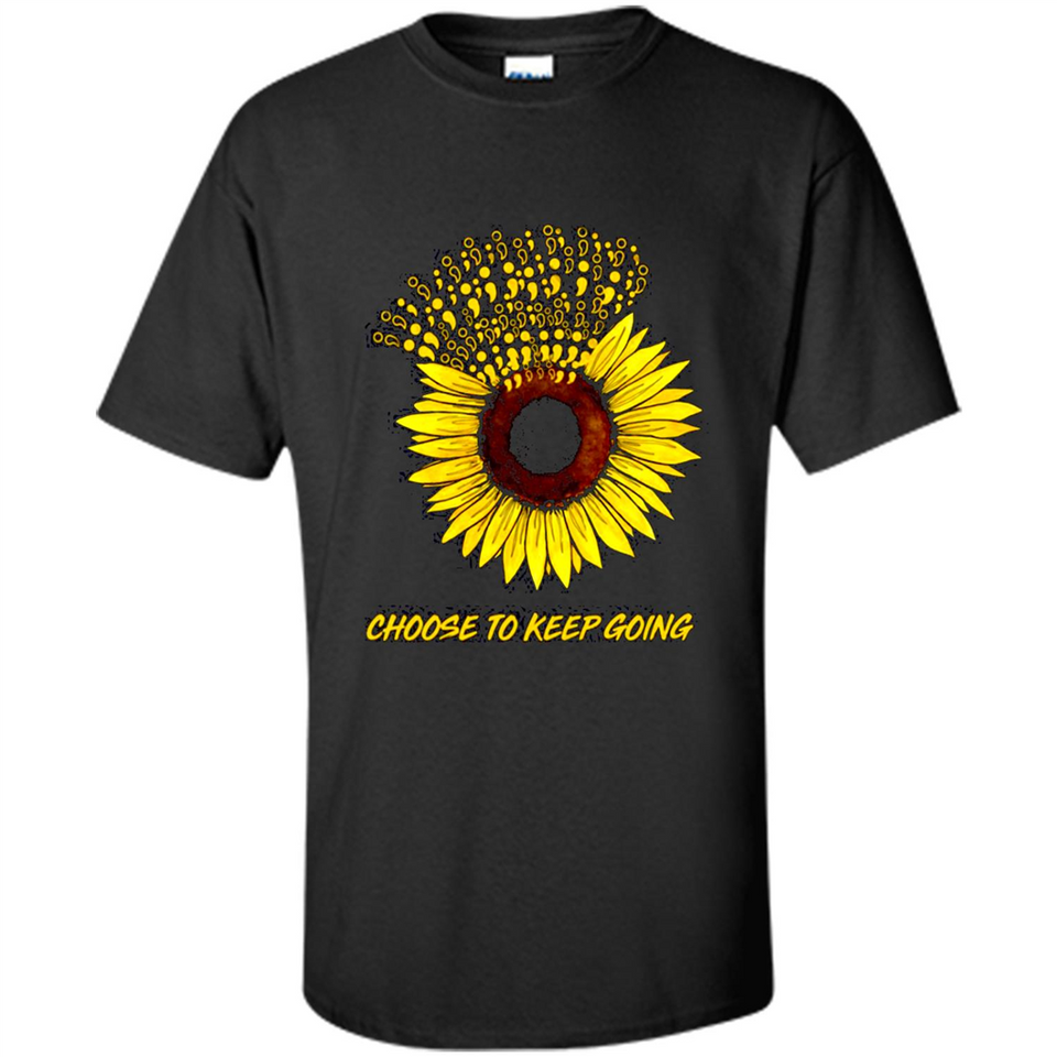 Semicolon Sunflower choose to keep going PINGPONG