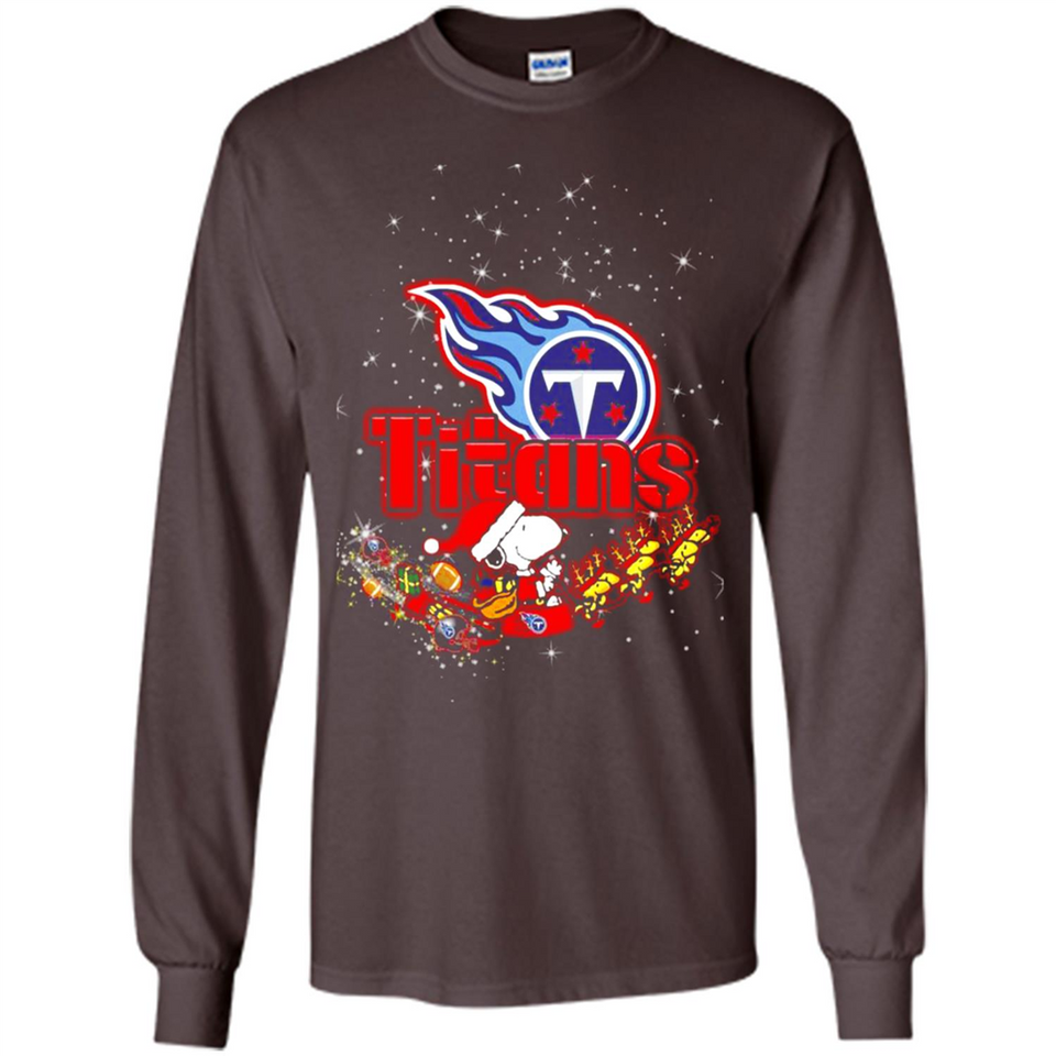 Snoopy Christmas Tennessee Titans - Long Sleeve T-Shirt