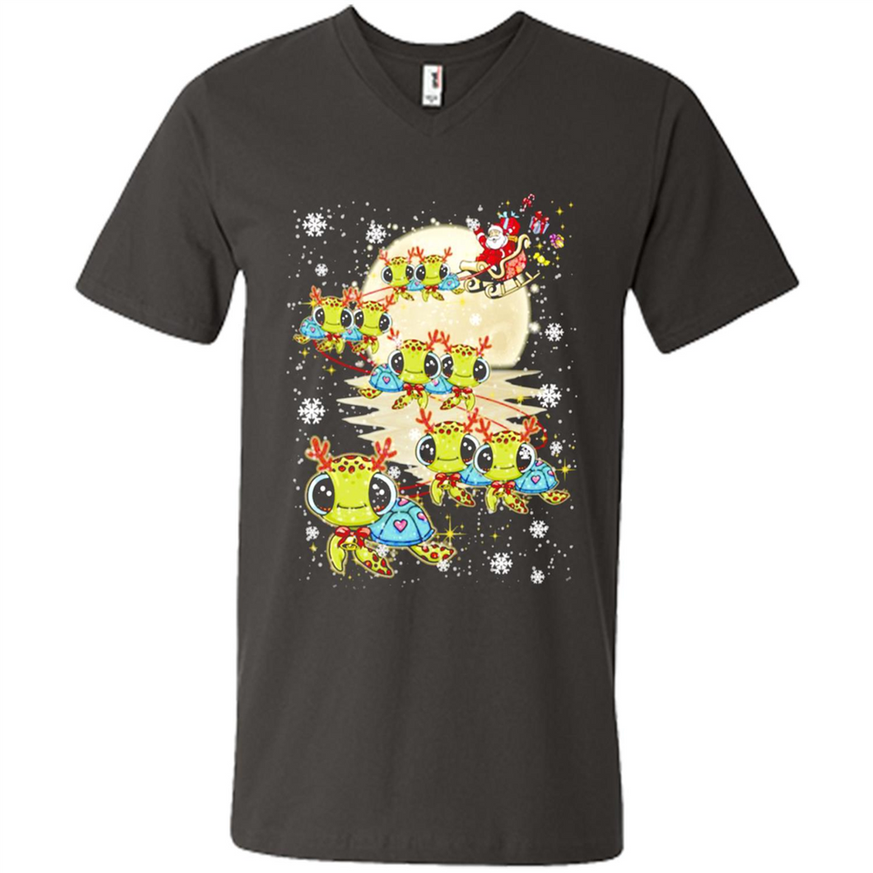 Turtles Merry Christmas - Turtles - Men's V-Neck