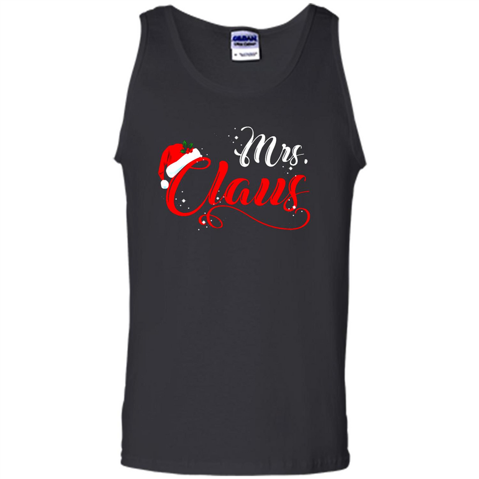 Mrs. Claus Santa Claus Merry Xmas T-Shirt - Tank Top