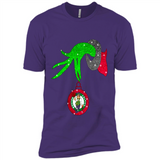 GRINCH HAND HOLDING BOSTON CELTICS NBA GLITTER CHRISTMAS PINGPONG