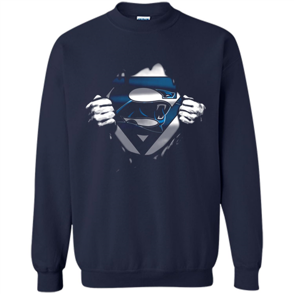 Carolina Panthers And Superman Fans - Sweatshirt