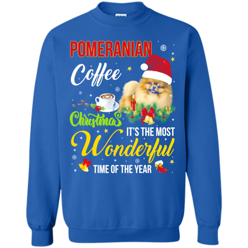 Pomeranian Coffee Wonderful Christmas