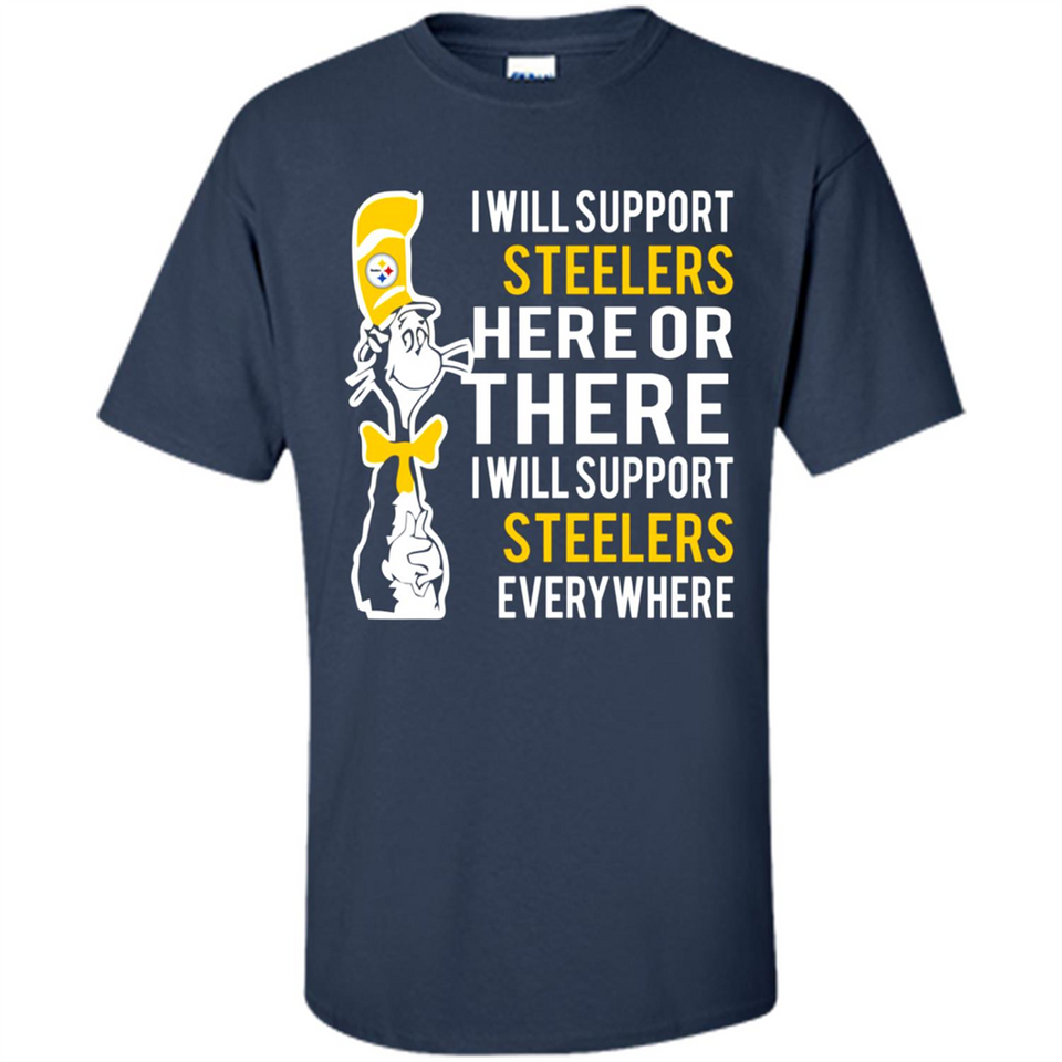 Shirt For Dr Seuss Cat And Pittsburgh Steelers Fans - Shirt