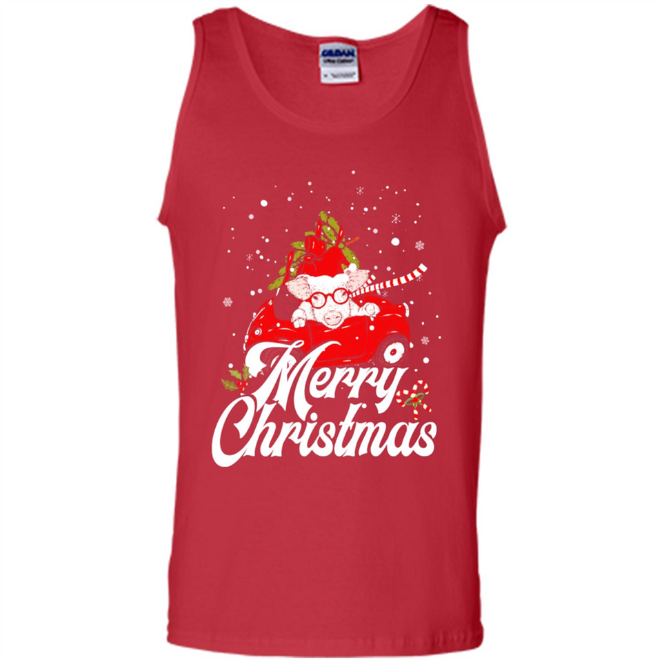 Merry Christmas Pig s - Tank Top