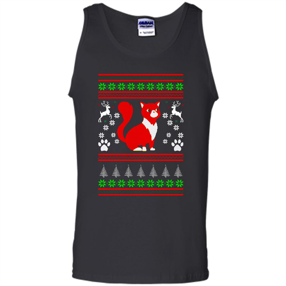 Christmas Ugly Sweater CUTE CATS UGLY CHRISTMAS SWEATERS - Tank Top