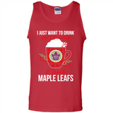 I Just Want To Drink Hot Chocolate & Watch Toronto Maple Leafs Ugly Christmas Sweater PINGPONG