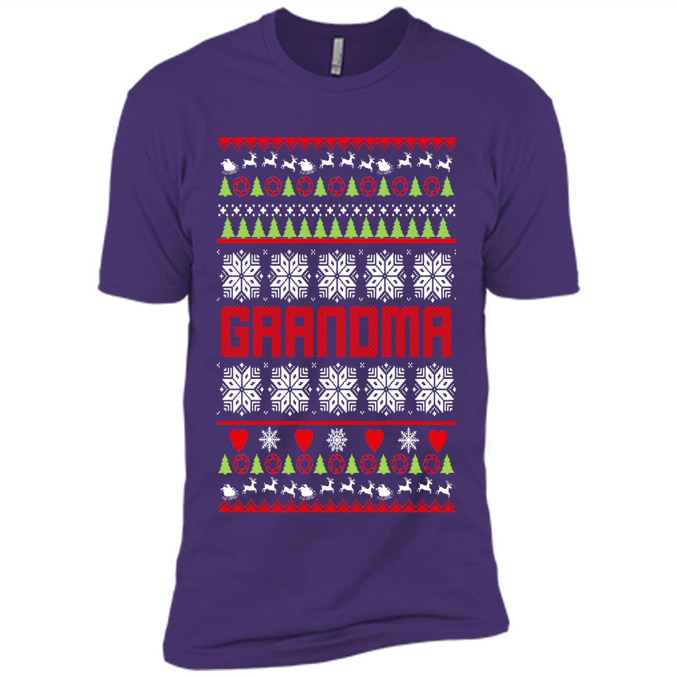 Grandma Ugly Christmas - Premium Short Sleeve T-Shirt