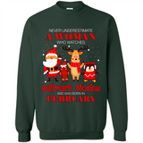 Never Underestimate A February Woman Watches Hallmark Movies Sweatshirt PINGPONG