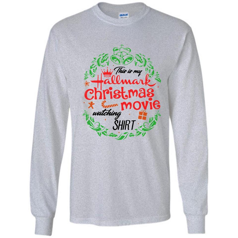 This is My Hallmark-Christmas Movies Watching Sporty T-Shirt - Long Sleeve T-Shirt