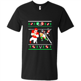 Santa vs Deer Football Ugly Christmas PINGPONG