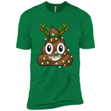 Reindeer Poop Emoji Cute Merry Christmas T-Shirt - Premium Short Sleeve T-Shirt