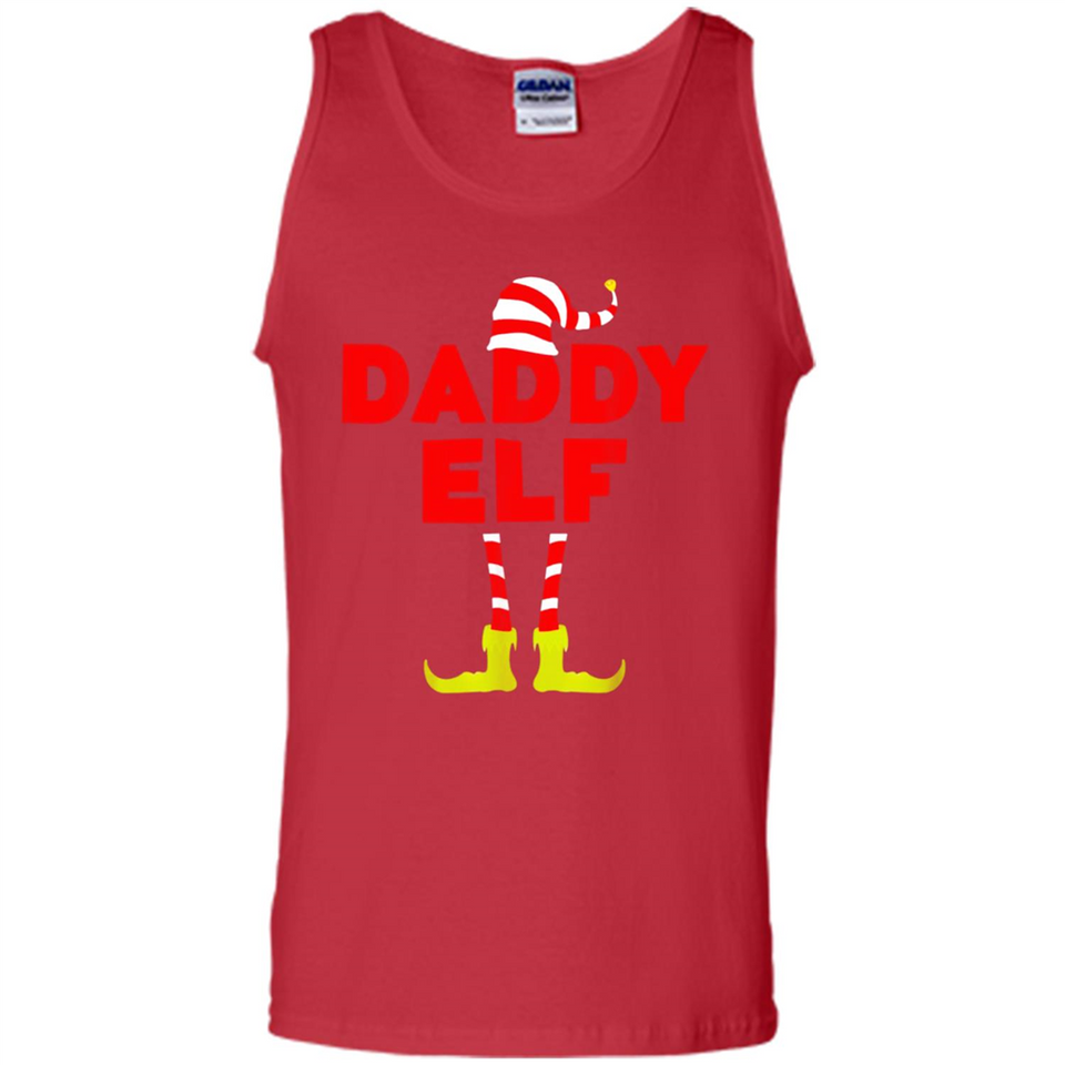 Mens Daddy Elf T-Shirt Funny Matching Christmas Costume - Tank Top