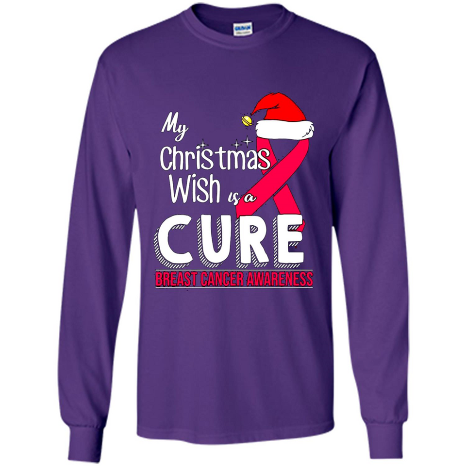 My Christmas Wish Is A Cure Breast Cancer Awareness sweater PINGPONG