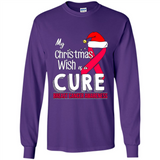 My Christmas Wish Is A Cure Breast Cancer Awareness sweater PINGPONG