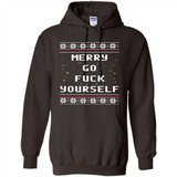 Merry go fuck yourself Christmas sweatshirt PINGPONG